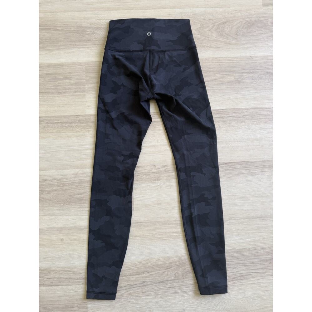 Lululemon Wunder Under High Rise Tight 28” Camo Deep Coal Multi Women’s Size 4 - Picture 2 of 7